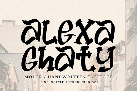 Alexa Ghaty: A Handwritten Font That Builds Brand Warmth & Clarity