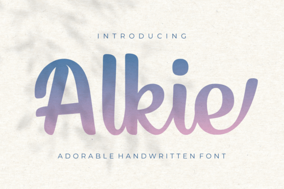 Alkie: A Bold Script Font That Brings Warmth to Real Branding Work