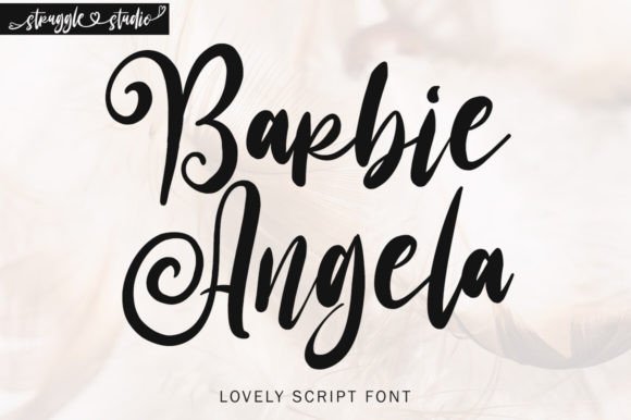 Barbie Angela: A Script Font That Elevates Marketing Visuals