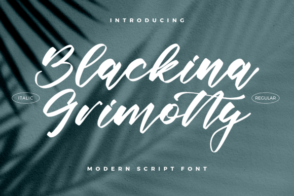 Blackina Grimotty: A Modern Script Font for Handmade Brands
