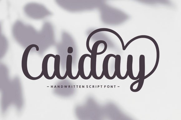 Caiday: A Handwritten Script Font That Converts