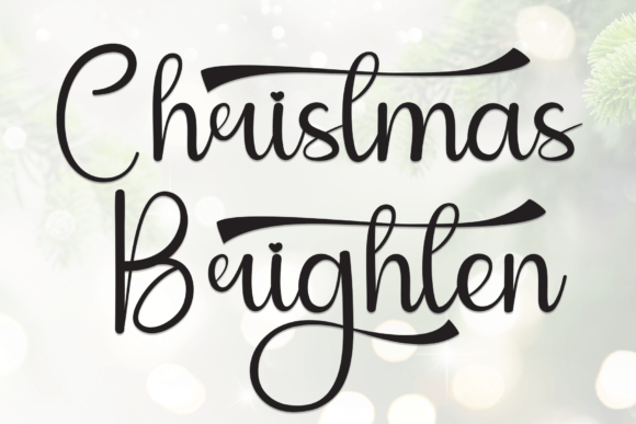 Christmas Brighten: A Friendly Handwritten Display Font for Campaign Warmth