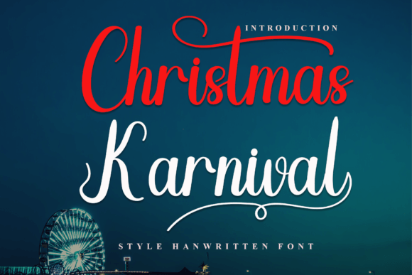 Christmas Karnival: A Handwritten Font with Quiet Elegance