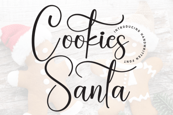 Cookies Santa: A Festive Handwritten Font for Web Design