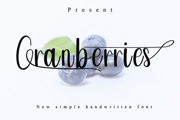 Cranberries Handwritten Font for Crafters & Sellers