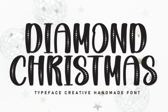 Diamond Christmas Font: Handwritten Charm for Crafters & Sellers