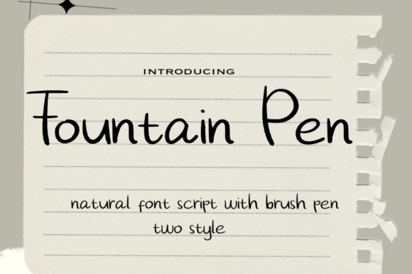 Fountain Pen: A Natural, Elegant Script Font for Real Branding