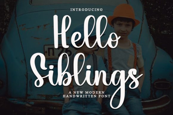 Hello Siblings Typeface: A Web Designer’s Elegant Display Font