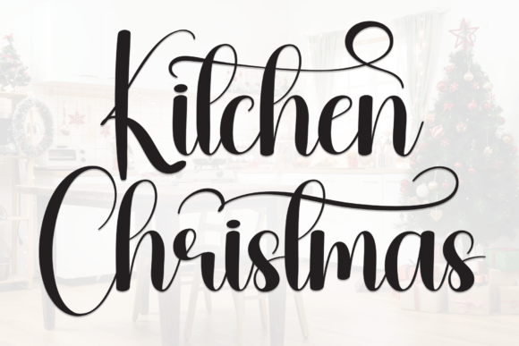 Kitchen Christmas: A Festive Handwritten Font for Holiday Campaigns