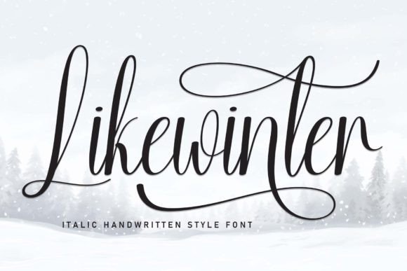 Likewinter: A Flowing Handwritten Font for Digital Brand Identity