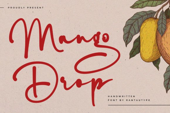 Mango Drop: A Modern Script Font That Just Works