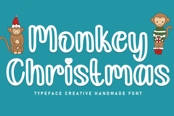Monkey Christmas: A Friendly Handwritten Display Font for Digital Brands