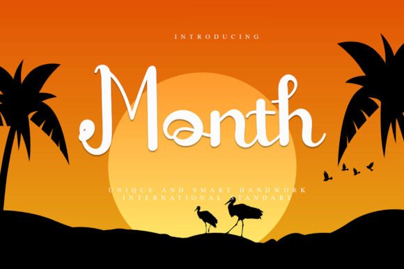 Month: A Refined Script Font for Editorial Design