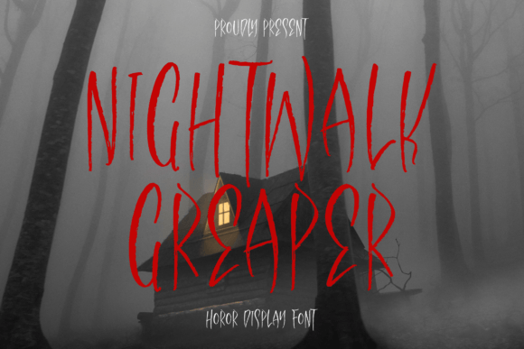 Nightwalk Greaper: A Spooky Script Font That Lands Right
