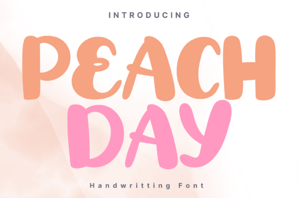 Peach Day: A Whimsical Handwritten Font for Real Branding