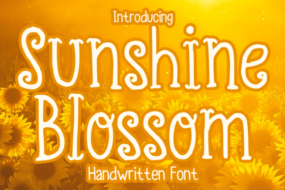 Sunshine Blossom: A Handwritten Font with Editorial Warmth