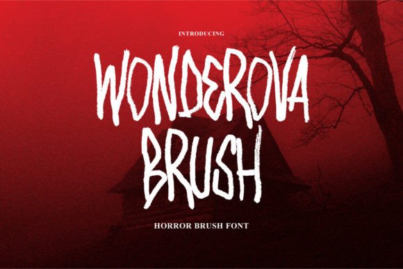 Wonderova Brush: A Spooky-Sharp Display Font for Bold Brand Moments